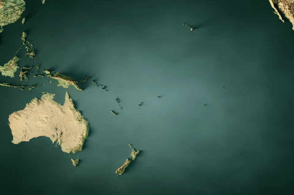 Mapa de Oceanía